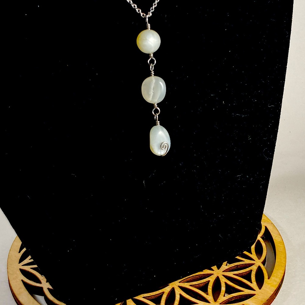 Three Moons Moonstone Necklace